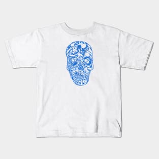 Blue Skull Kids T-Shirt